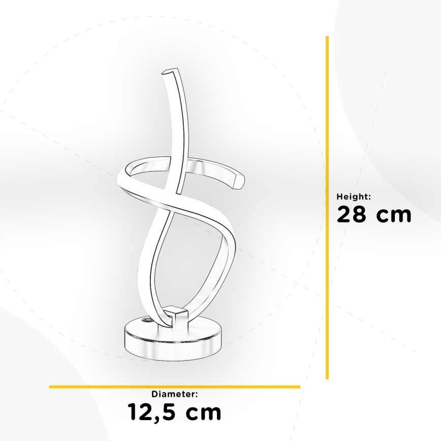 ONLI - Світлодіодна настільна лампа KIRA LED/10W/230V 4000K 28 см золотий