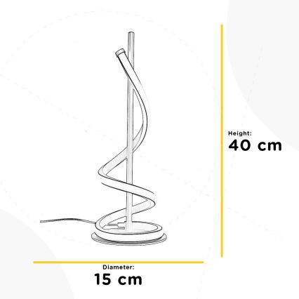 ONLI - Світлодіодна настільна лампа TWIST LED/12W/230V 4000K 40 см чорний