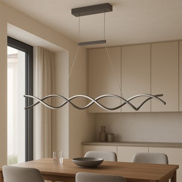 ONLI - Світлодіодна підвісна люстра DNA LED/24W/230V 4000K срібний