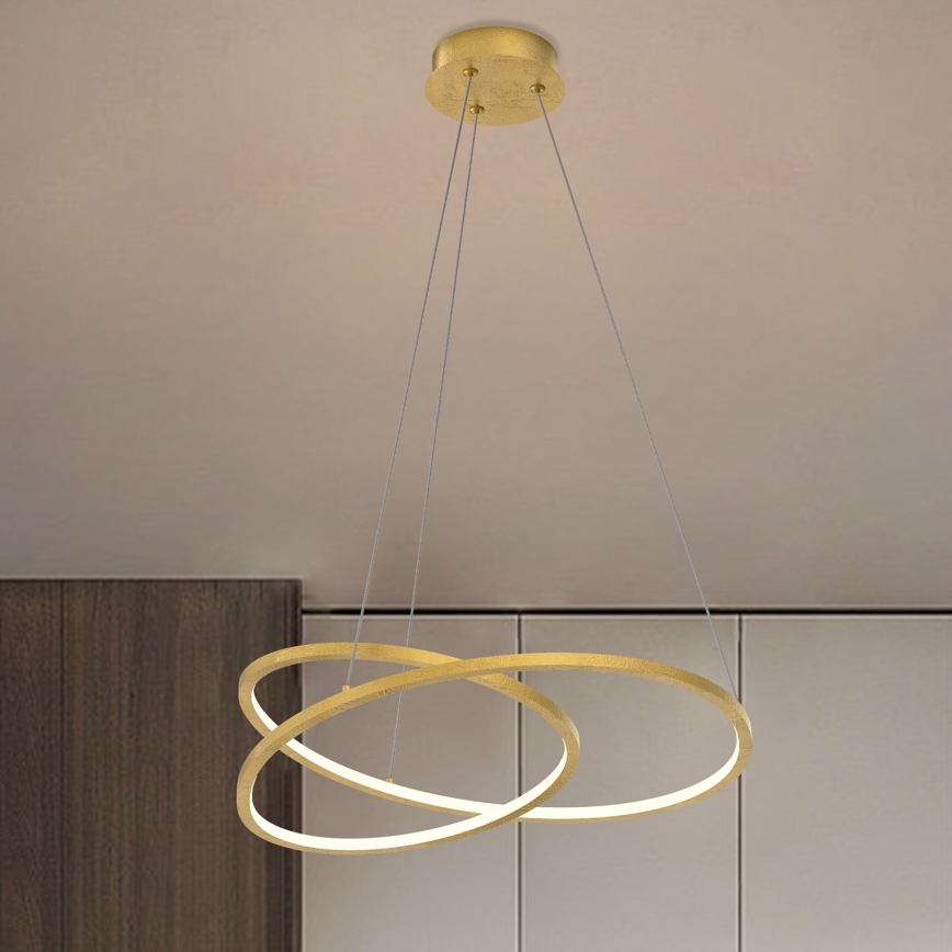 ONLI - Світлодіодна підвісна люстра LIBERTY LED/30W/230V 4000K золотий
