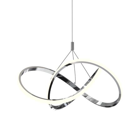 ONLI - Світлодіодна підвісна люстра LOOP LED/40W/230V 4000K глянцевий хром