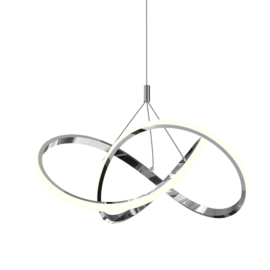 ONLI - Світлодіодна підвісна люстра LOOP LED/40W/230V 4000K глянцевий хром