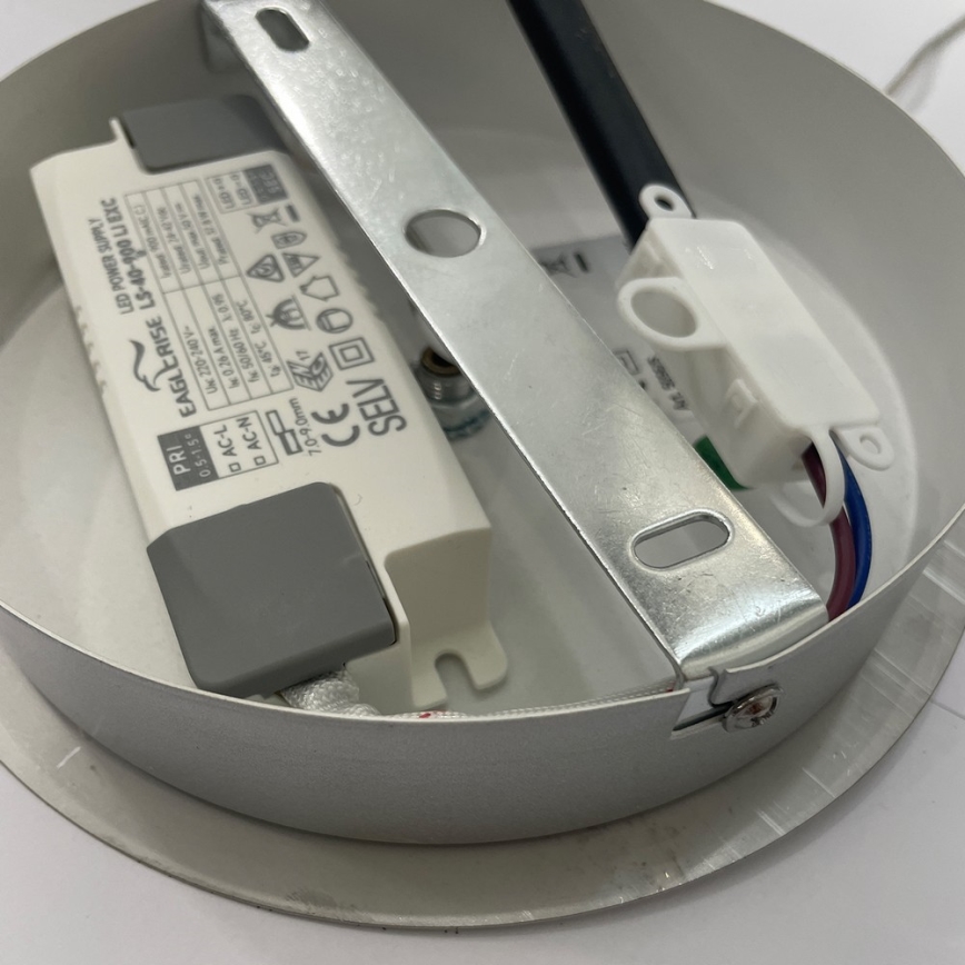 ONLI - Світлодіодна підвісна люстра LOOP LED/40W/230V 4000K глянцевий хром