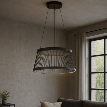 ONLI - Світлодіодна підвісна люстра MATE LED/40W/230V 4000K чорний