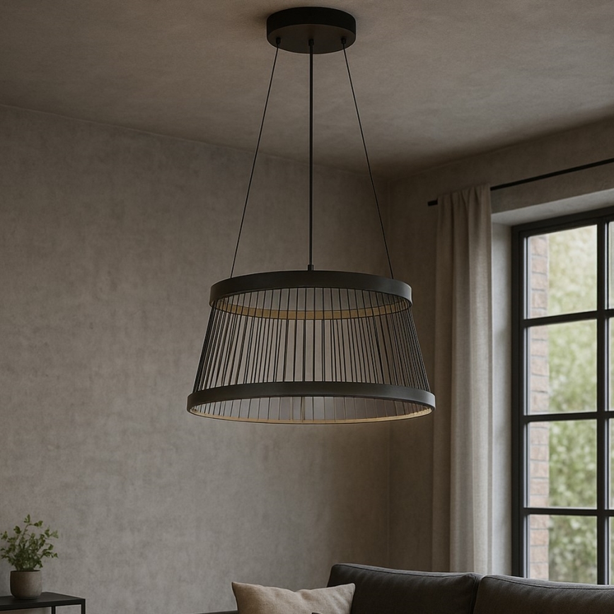 ONLI - Світлодіодна підвісна люстра MATE LED/40W/230V 4000K чорний