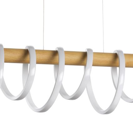 ONLI - Світлодіодна підвісна люстра NILO LED/70W/230V 4000K коричневий/білий