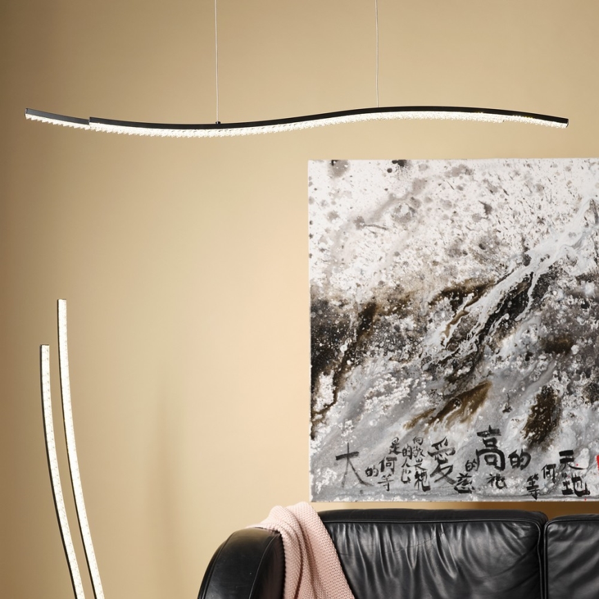 ONLI - Світлодіодна підвісна люстра ONDA LED/30W/230V 4000K чорний