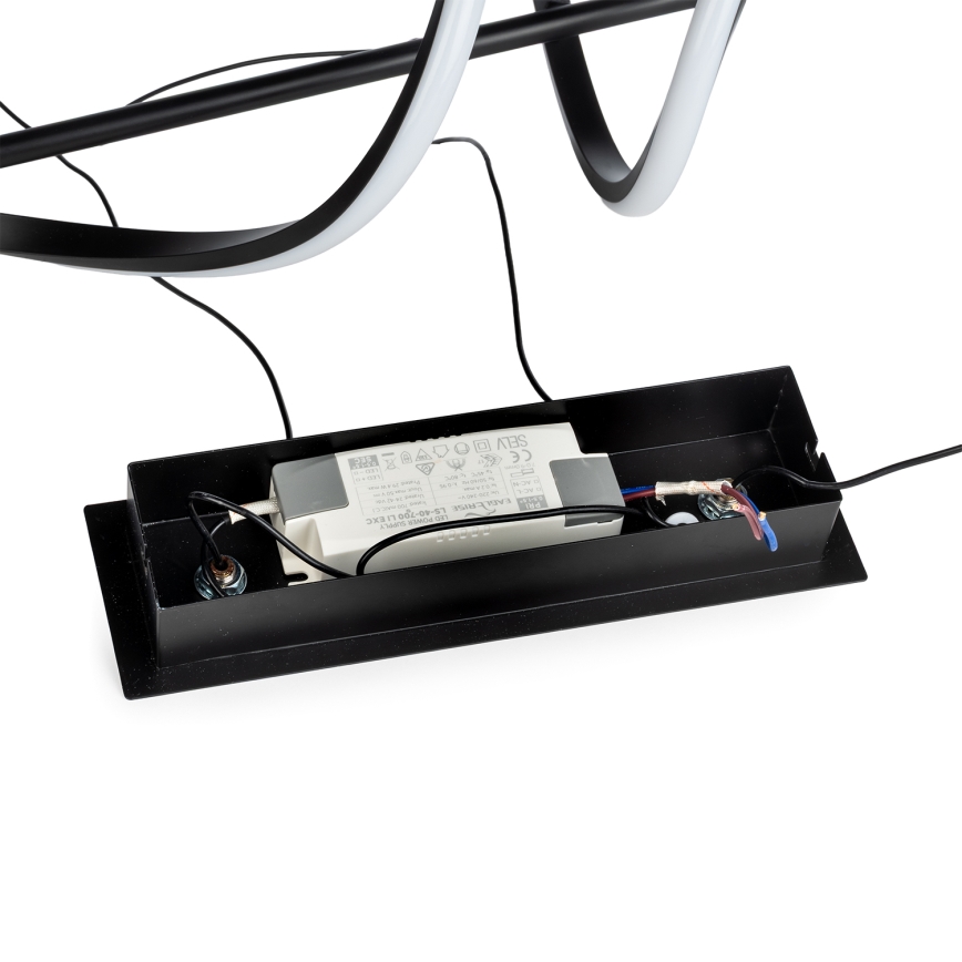 ONLI - Світлодіодна підвісна люстра TWIST LED/30W/230V 4000K чорний