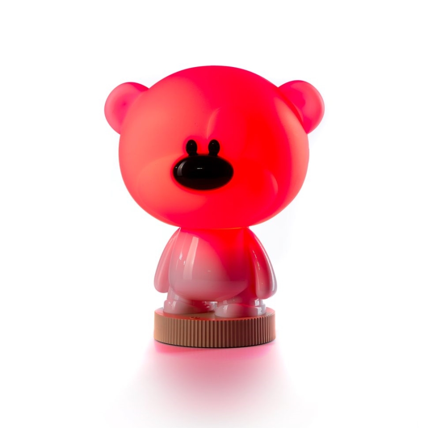 ONLI - Світлодіодний дитячий RGB-нічник PUPPIES LED/3W/USB плюшевий ведмедик 30 см
