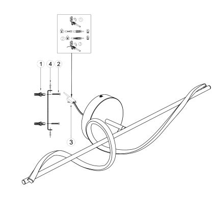 ONLI - Світлодіодний настінний світильник TWIST LED/25W/230V 4000K чорний
