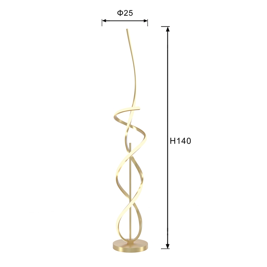 ONLI - Світлодіодний торшер KIRA LED/31W/230V 4000K золотий