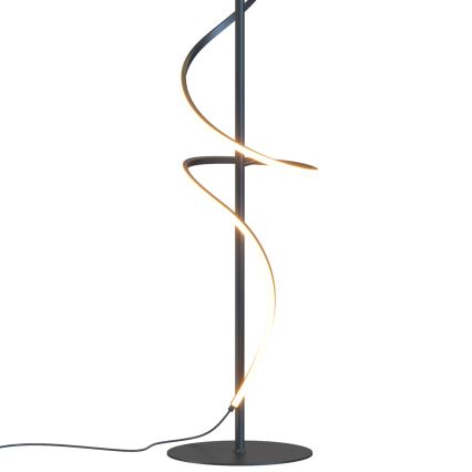 ONLI - Світлодіодний торшер TWIST LED/24W/230V 4000K чорний