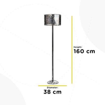 ONLI - Торшер BRUCE 1xE27/15W/230V матовый хром