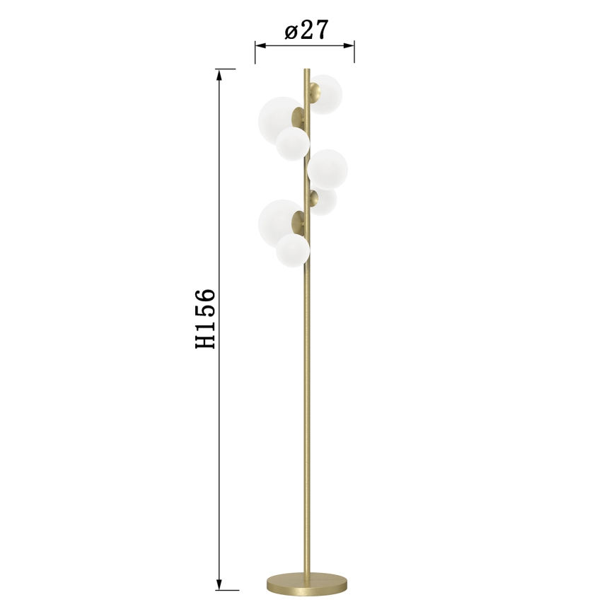 ONLI - Торшер PALOMA 7xG9/10W/230V золотистый