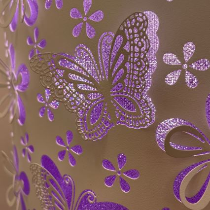 ONLI - Торшер TITILLA 1xE27/22W/230V фіолетовий/білий