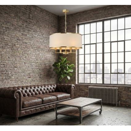 Open Design OR80230 - люстра на цепи CASA 6xE14/15W/230V кремовый/латунный