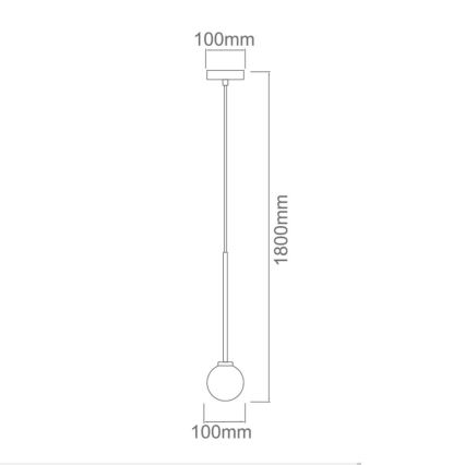Open Design OR80629 - Люстра на тросе OTA 1xG9/8W/230V черный