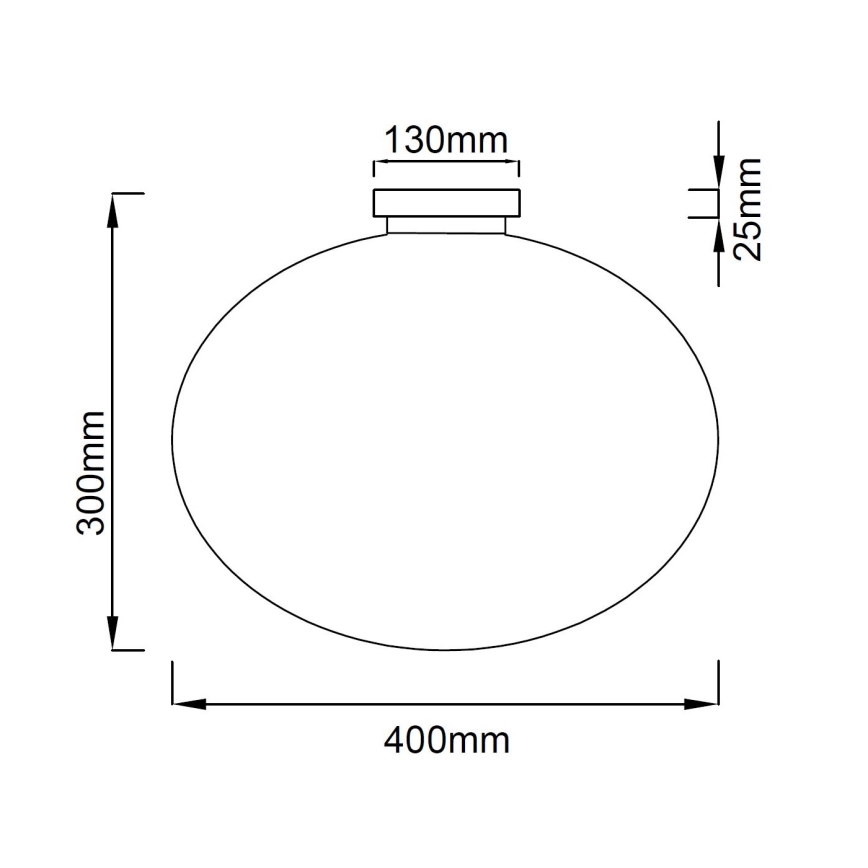 Опен Дизайн ОР81169 - Стельовий світильник ПАЛЛА 1хЕ27/12 Вт/230 В діаметр 40 см глянцевий хром