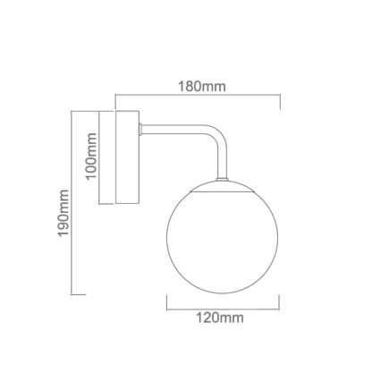 Open Design OR81398 - Настенный светильник для ванной комнаты BAO 1xG9/8W/230V IP44, золотой