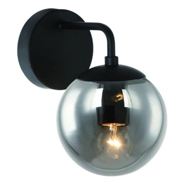 Open Design OR81411 - Настінна лампа BAO 1xE27/8W/230V чорна/димчасто-сіра