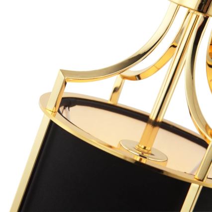 Open Design OR84108 - Подвесная люстра на цепи LUNGA 1xE27/15W/230V золотая/чёрная