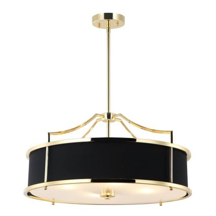 Open Design OR84146 - Люстра на штанге STANZA 4xE27/15W/230V диаметр 55 см золотой/чёрный
