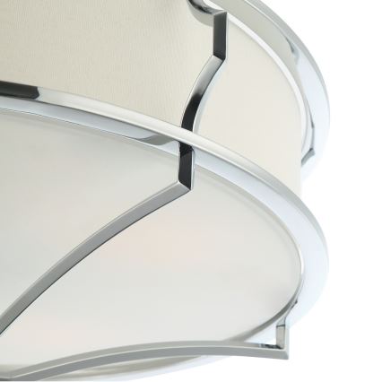 Open Design OR84412 - Потолочный светильник STESSO 4xE27/12W/230V, диаметр 65 см, глянцевый хром/белый