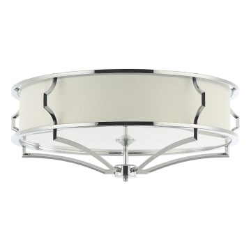 Open Design OR84429 - Потолочный светильник STESSO 6xE27/12W/230V, диаметр 85 см, глянцевый хром/белый