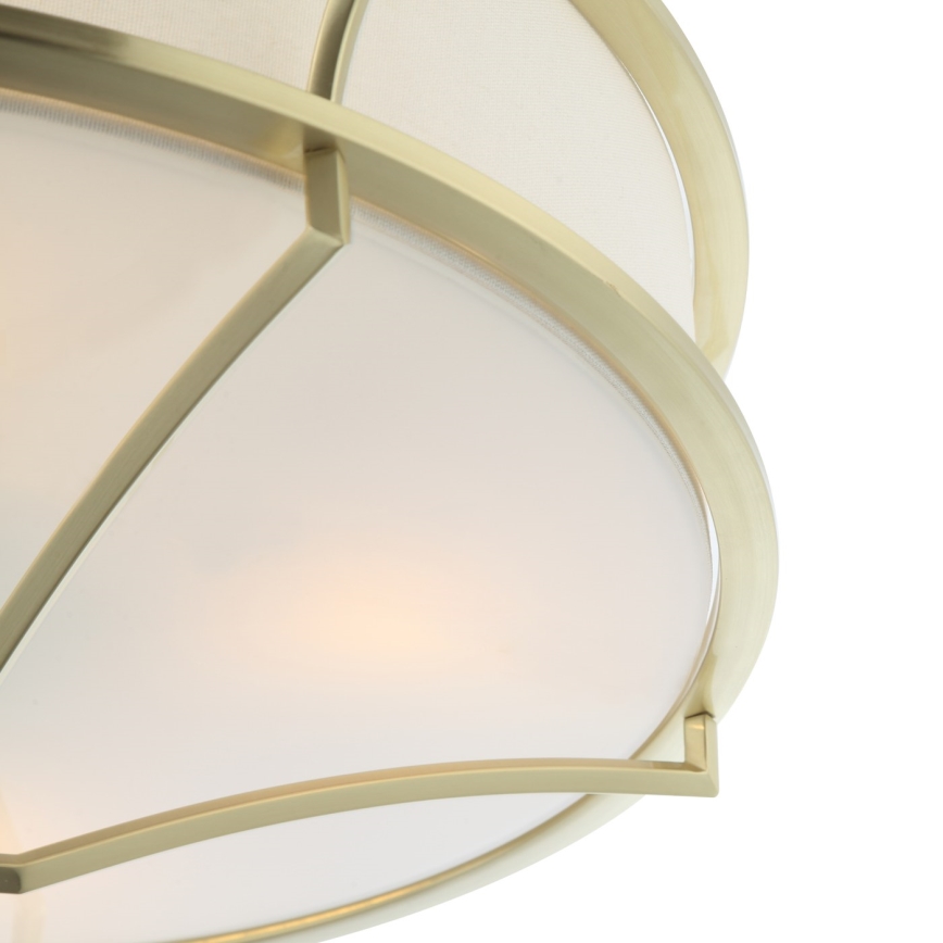 Open Design OR84436 - Потолочный светильник STESSO 4xE27/12W/230V Ø 65 см латунь/белый