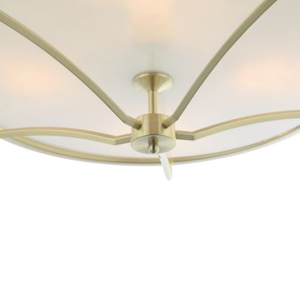 Open Design OR84436 - Потолочный светильник STESSO 4xE27/12W/230V Ø 65 см латунь/белый