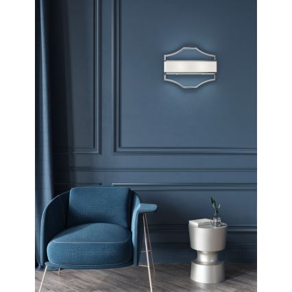 Open Design OR84504 - Настінний світильник GERDO 2xE14/12W/230V блискучий хром/білий