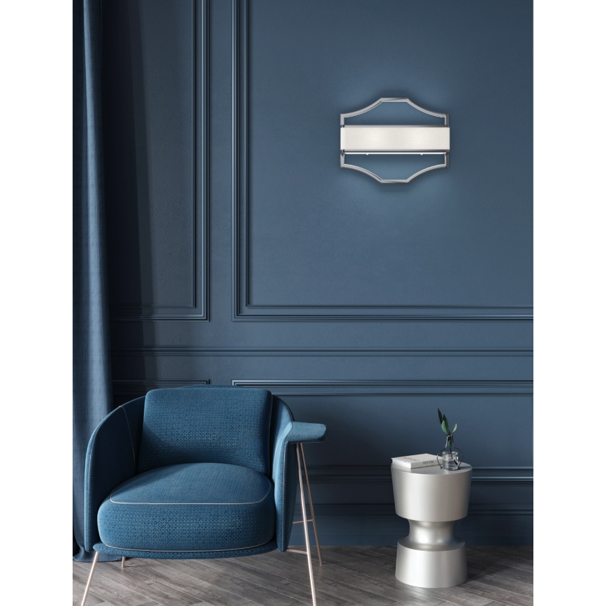 Open Design OR84504 - Настінний світильник GERDO 2xE14/12W/230V блискучий хром/білий