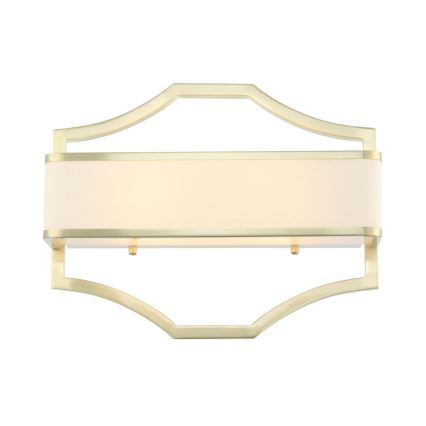 Open Design OR84511 - Бра GERDO 2xE14/12W/230V латунь/белый