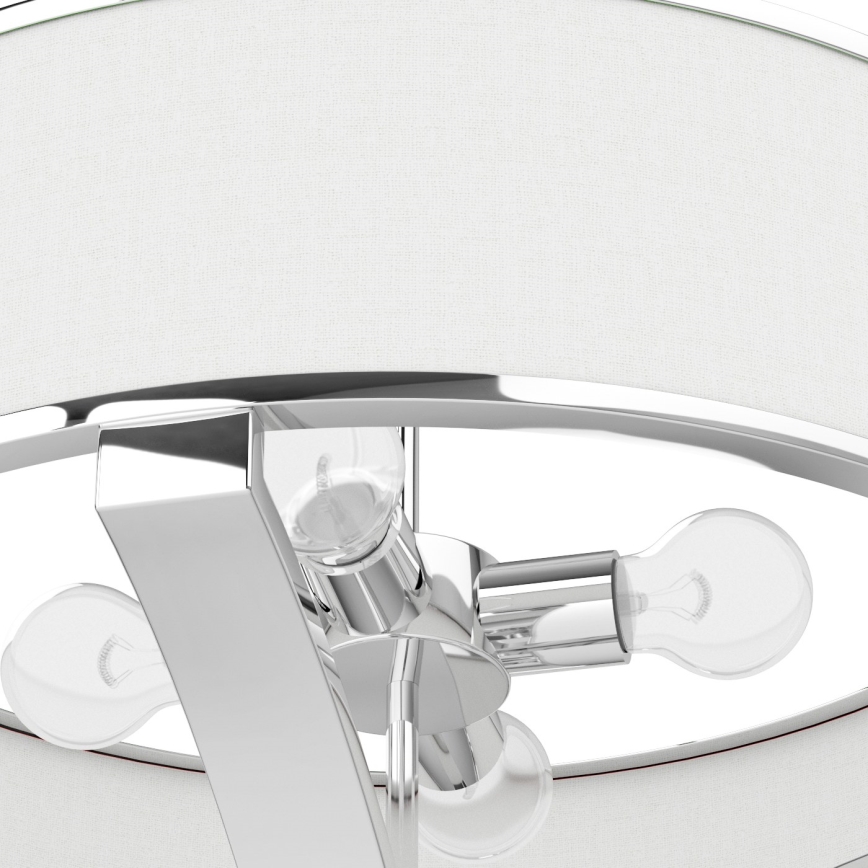 Open Design OR84801 - Люстра на штанзі GERDO 4xE27/12W/230V блискучий хром/білий