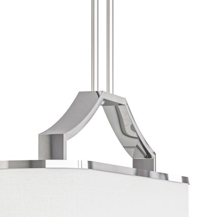 Open Design OR84849 - Люстра на штанге GERDO OVALE 6xE14/12W/230V глянцевый хром/белый