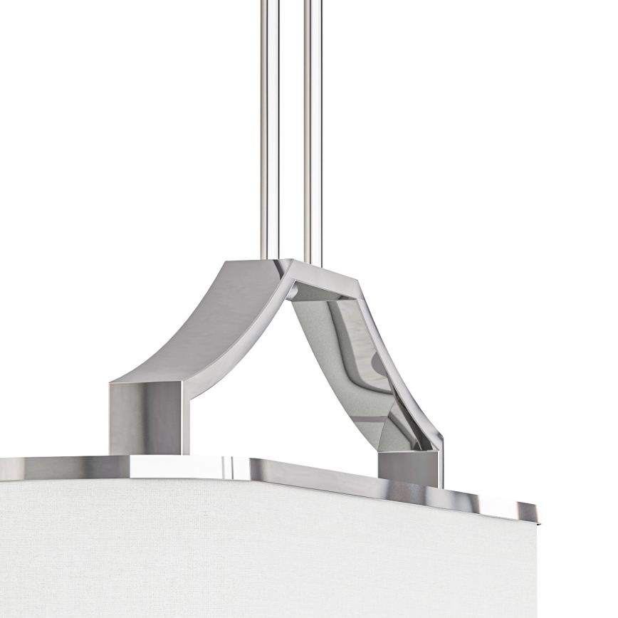 Open Design OR84849 - Люстра на штанге GERDO OVALE 6xE14/12W/230V глянцевый хром/белый