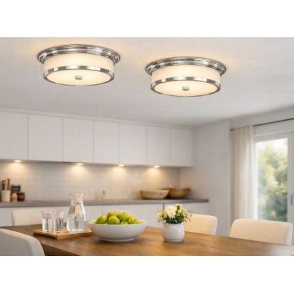 Open Design OR84863 - Потолочный светильник FAMBURO 3xE14/12W/230V Ø 31 см, полированный хром
