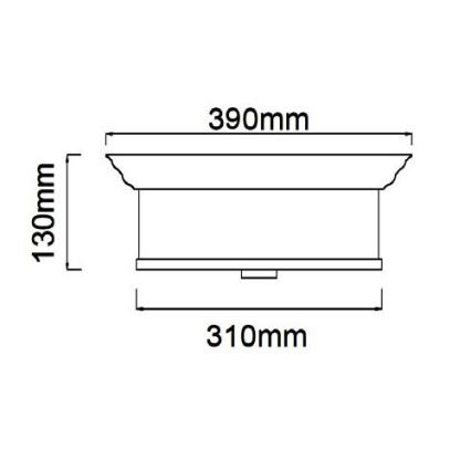 Open Design OR84863 - Потолочный светильник FAMBURO 3xE14/12W/230V Ø 31 см, полированный хром