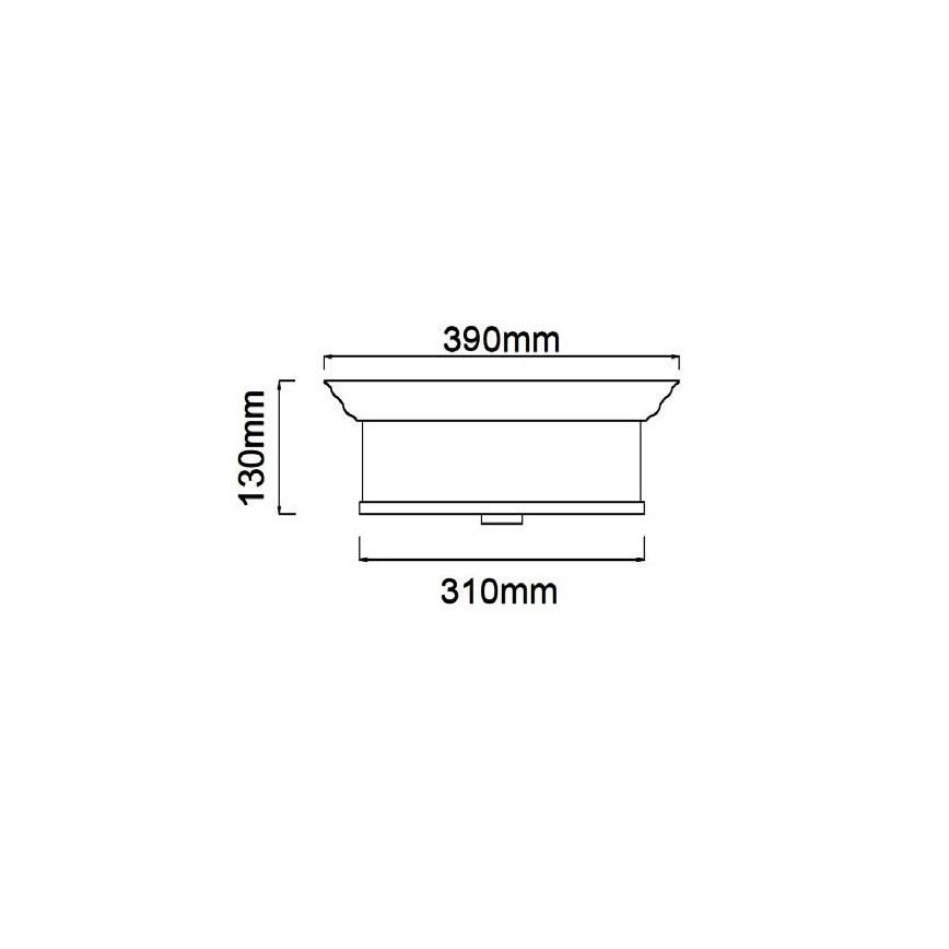 Open Design OR84863 - Потолочный светильник FAMBURO 3xE14/12W/230V Ø 31 см, полированный хром