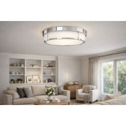 Open Design OR84948 - потолочный светильник ROMI 3xE14/12W/230V, диаметр 40 см, полированный хром