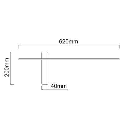 Open Design OR85082 - LED настінний світильник BENE LED/7 Вт/230 В 62 см золотий