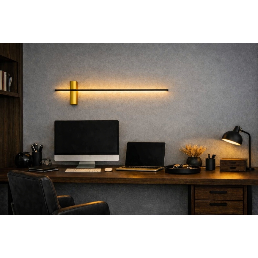 Open Design OR85082 - настенный светильник BENE LED, 7 Вт/230 В, 62 см, золотой