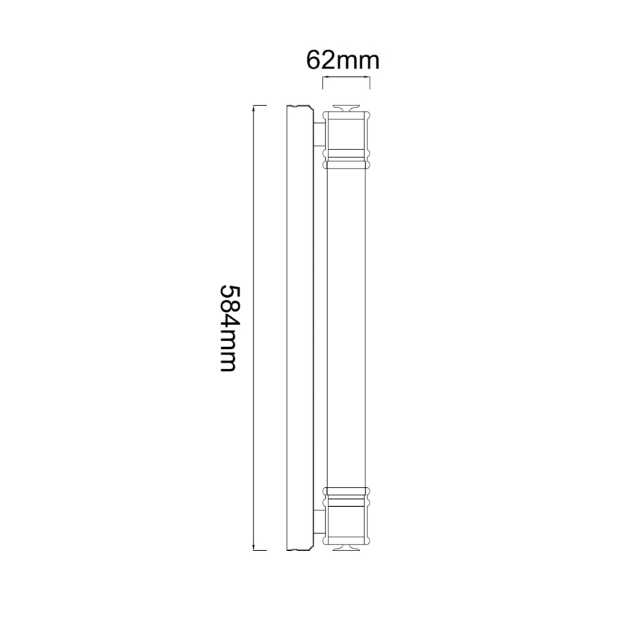 Open Design OR85235 - LED освещение зеркала для ванной OMI LED/13W/230V 58 cm IP44 глянцевый хром
