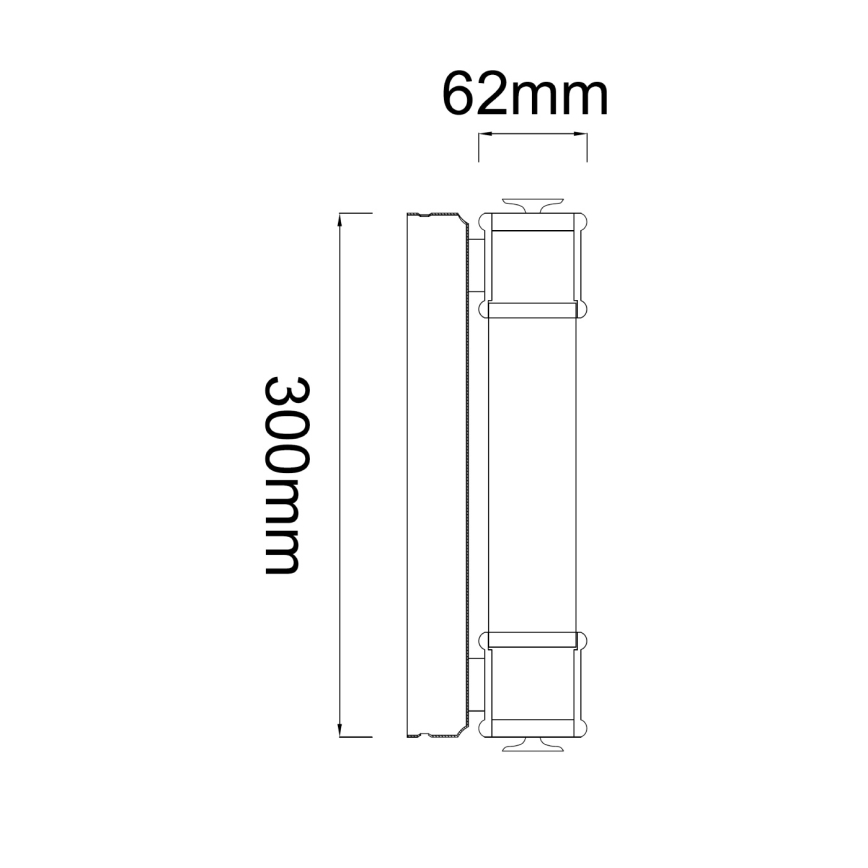 Open Design OR85280 - LED-светильник для зеркала в ванной OMI, 7 Вт, 230 В, 30 см, IP44, чёрный