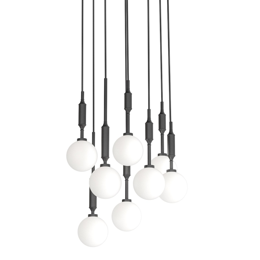Open Design OR85341 - Люстра на тросе ERO 8xG9/8W/230V черная