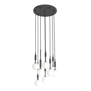 Open Design OR85341 - Підвісна люстра на тросі ERO 8xG9/8W/230V чорна