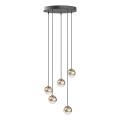 Open Design OR85518 - LED-люстра на тросе BOLICINA 5xLED/5W/230V золотая/чёрная