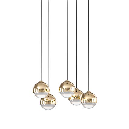 Open Design OR85518 - LED-люстра на тросе BOLICINA 5xLED/5W/230V золотая/чёрная