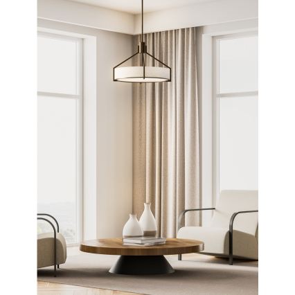 Open Design OR85648 - Люстра на штанге DORETTO 4xE27/15Вт/230В диам. 50 см коричневый/бежевый