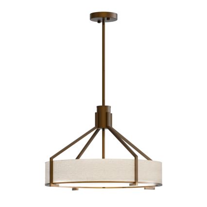 Open Design OR85648 - Люстра на штанге DORETTO 4xE27/15Вт/230В диам. 50 см коричневый/бежевый
